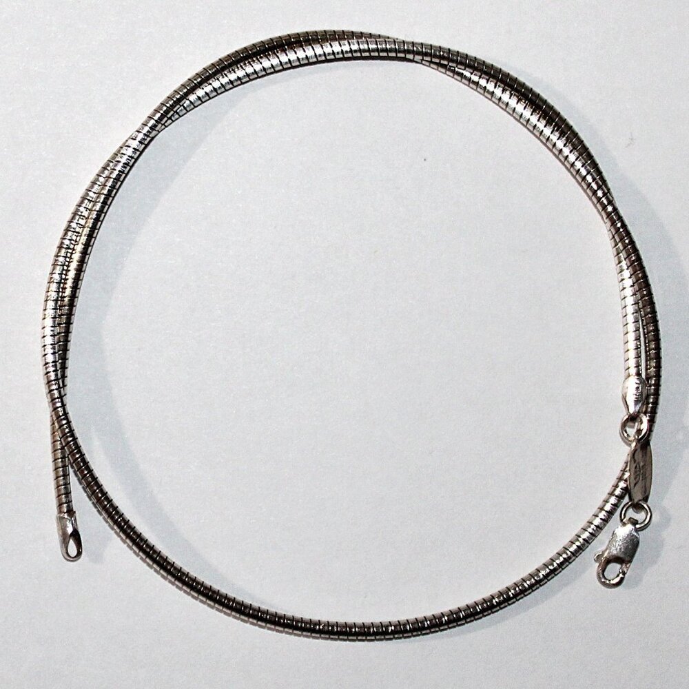 Paolo Romeo Sterling Silver 18 Inch Snake Chain Necklace 16 Grams